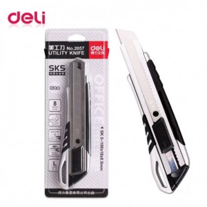 DELI 2057 UTILITY KNIFE SK5 (B) METAL  