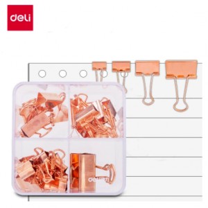 DELI 78205 BINDER CLIPS SET  
