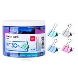 DELI COLOUR BINDER CLIPS