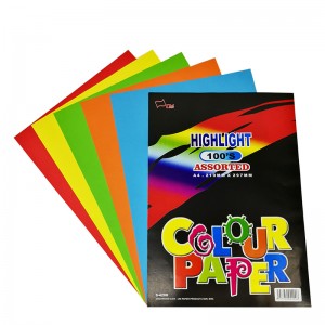 UNI S4200 HIGH LIGHT COLOUR PAPER 100S  