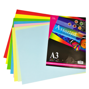 UNI S84 ASSORTED COLOR PAPER 80gsm (A3)   