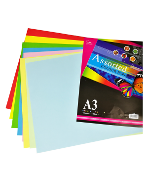 UNI S84 ASSORTED COLOR PAPER 80gsm (A3)   