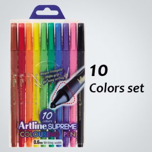 ARTLINE EPFS-210/10W SUPREME COLOUR PEN SET   