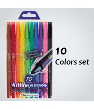 ARTLINE EPFS-210/10W SUPREME COLOUR PEN SET   