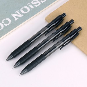 DELI S06 RETRAC GEL PEN 0.5 - BLACK 