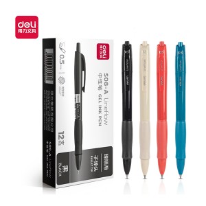 DELI S08-A GEL PEN 0.5 - BLACK