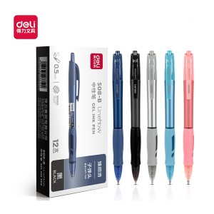 DELI S08-B GEL PEN 0.5 - BLACK