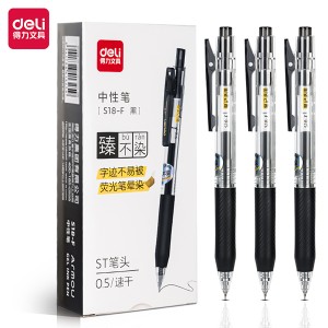 DELI S18-F GEL PEN 0.5 (BLACK)