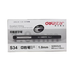DELI S34 SIGN PEN 1.0 - BLACK 