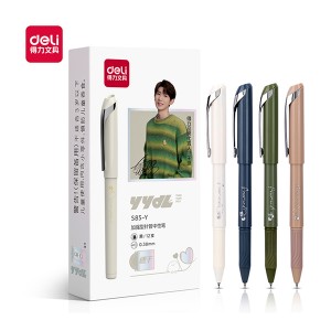 DELI S85-Y GEL PEN 0.38 - BLACK 