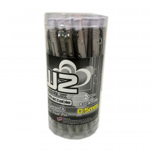 G'SOFT W2 BALLPEN 0.5mm (DRUM)  - BLACK