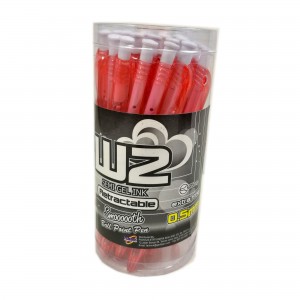 G'SOFT W2 BALLPEN 0.5mm (DRUM) - RED