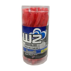 G'SOFT W2 BALLPEN  0.7mm (DRUM) - RED