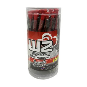 G'SOFT W2 BALLPEN  1.0mm (DRUM) - RED