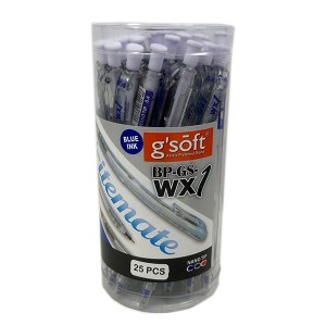 G'SOFT WX1 NANO TIP BALLPEN 0.4mm  (DRUM) - BLUE