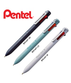 PENTEL IZEE MULTI 4 COLOUR INK RETRACTABLE BALL POINT PEN