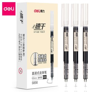 DELI S856 LIQUID PEN FAST DRY 0.5 (BLACK)