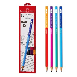 FABER CASTELL 311808 TRI WRITING 2B PENCILS