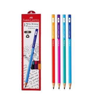 FABER CASTELL 311808 TRI WRITING 2B PENCILS